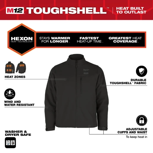 Milwaukee® M12™HJBL6-0(S) HEATED JACKET BLACK