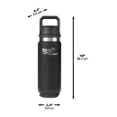 Milwaukee® PACKOUT™ Bottle 532 ml Chug Lid Black (1pc)