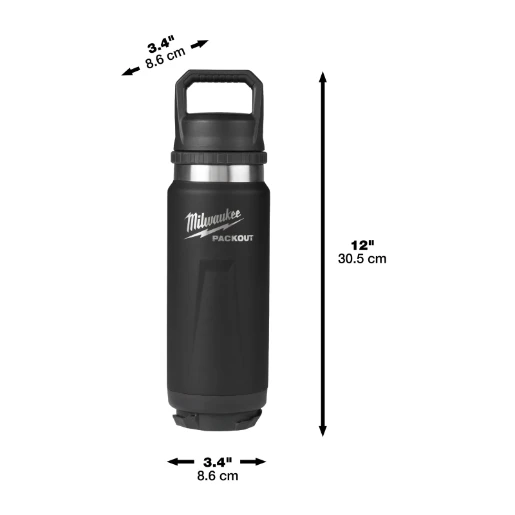 Milwaukee® PACKOUT™ Bottle 532 ml Chug Lid Black (1pc)