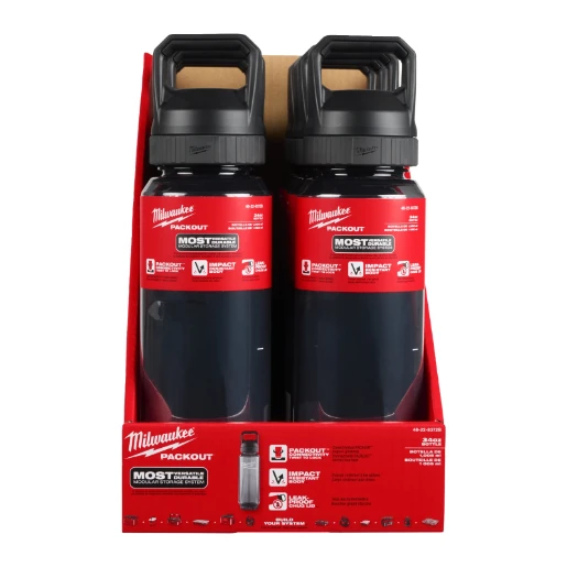 Milwaukee® PACKOUT 1005 ml Plastic Bottle Chug Lid Black