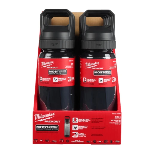 Milwaukee® PACKOUT 1420ml Plastic Bottle Chug Lid Black