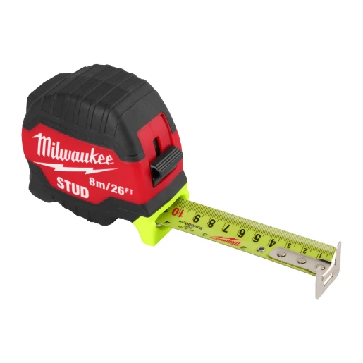 Milwaukee® STUD™ Tape Measure (Gen3) 8m/26ft Metric & Imperial