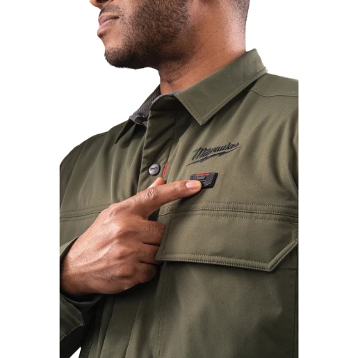 Milwaukee® M12™HSJGN-0 (M) Heated Shirt Jacket Green