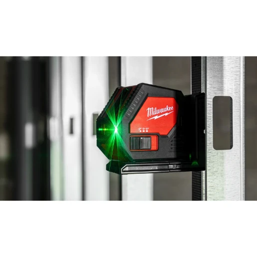 Milwaukee® Alkaline Cross Line Laser in Case