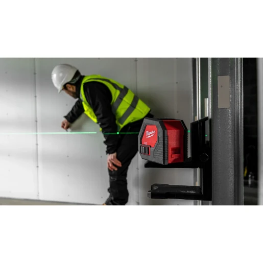 Milwaukee® Alkaline Cross Line Laser in Case