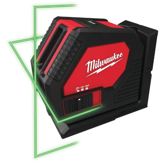 Milwaukee® Alkaline Cross Line Laser in Case