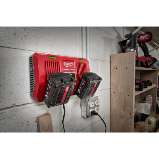 Milwaukee® M18™ Dual Bay Rapid Charger Bare Unit