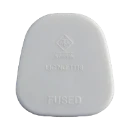 13A 3-PIN BS1362 PLUG TOP C/W 3A FUSE WHITE