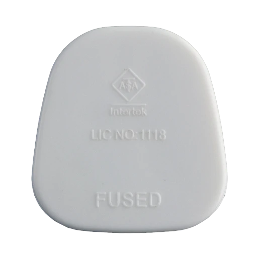 13A 3-PIN BS1362 PLUG TOP C/W 13A FUSE WHITE