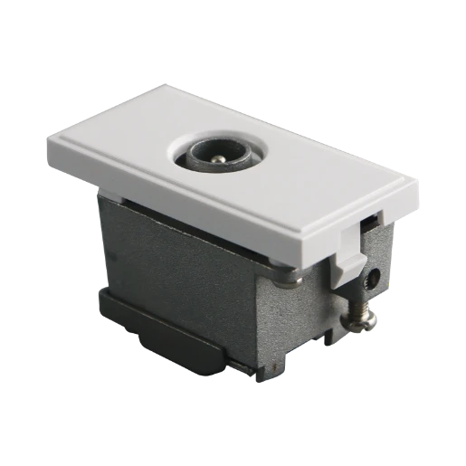 WHITE SLIMLINE 1G 2 MODULE EURO DATA PLATE