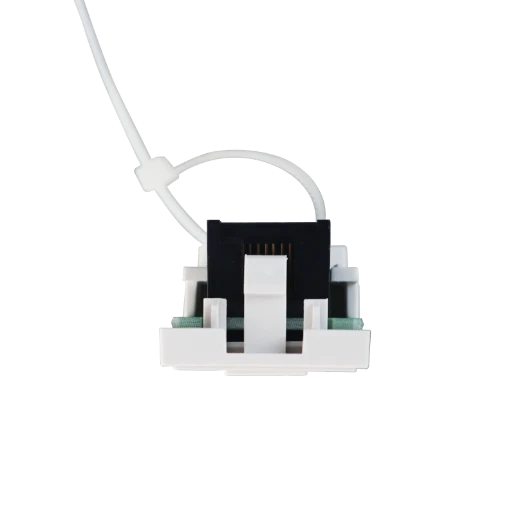 WHITE SLIMLINE 25X50MM CAT6 RJ45 EURO DATA MODULE