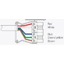 Lead 6P 5 Core Luminaire Extender 1.5mmx8M Lsf Black/Blue Coding