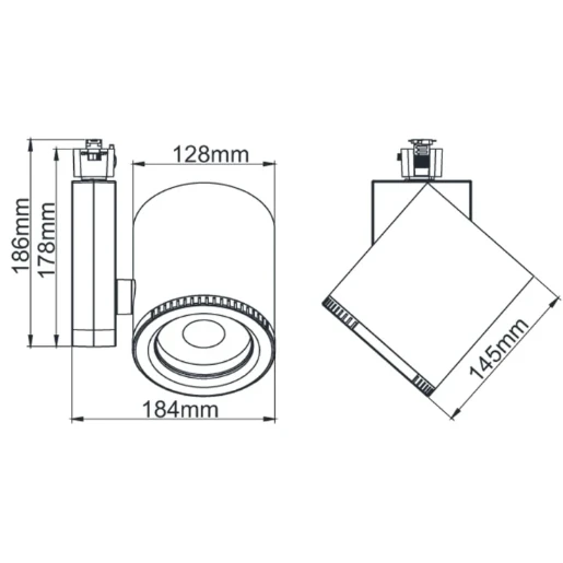 Spotlight Pro Track Adjustable LED 4000K 46W Black