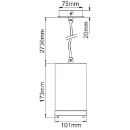 Pendant LED 55° Non-Dim 3000K 9W 780Lm White