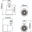Spotlight Track LED 4000K 18W Black