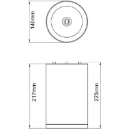 Ceiling Light LED 3000K 30W Anthracite