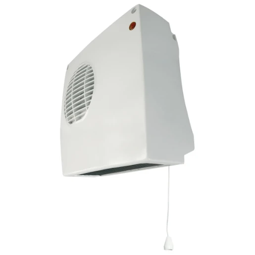 Heater Downflow Pull Cord IP21 2Kw White