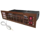 Heater Fan Plinth 3 Heat Settings IP20 480 x 125 x 220mm White/S/S