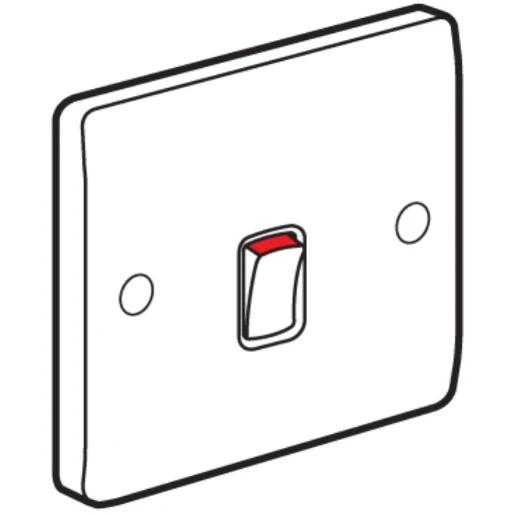 Double Pole Switch Synergy 20 A 250 V White