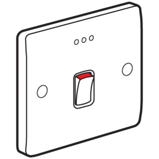 Switch DP Neon Flush 20A White