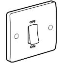Switch Double Pole Flush 45A White