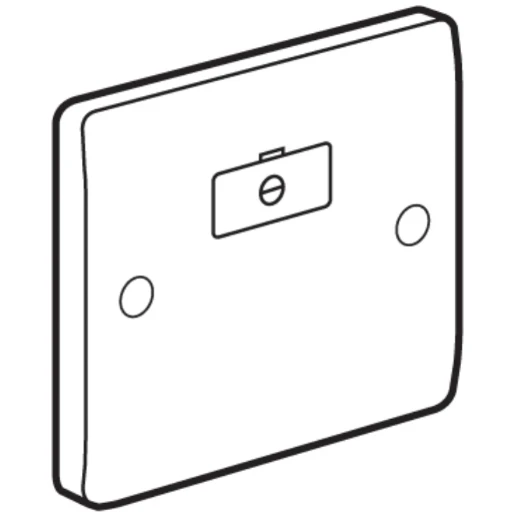 Connection Unit Unswitched Fused 13A White