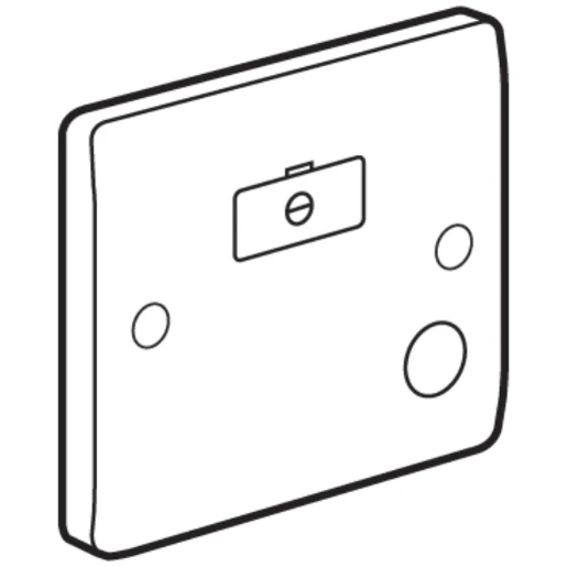 Connection Unit Unswitched Fused&Flex Outlet 13A White