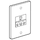 Shaver Socket 1 Gang Unswitched 230V 50/60Hz White