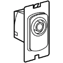 Socket 1 Module Screened Tv White