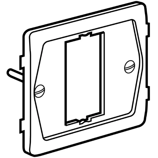 Grid Switch Mounting Frame 1 Gang 1 Module Bzp