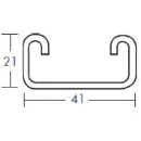Channel Support Slotted Shallow 21 x 41mm x 6m Pre-Galvanised Steel