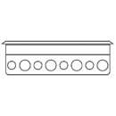 Box Floor Service 3 Compartment 110mm