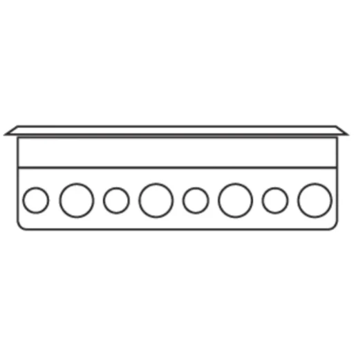 Box Floor Service 3 Compartment 110mm
