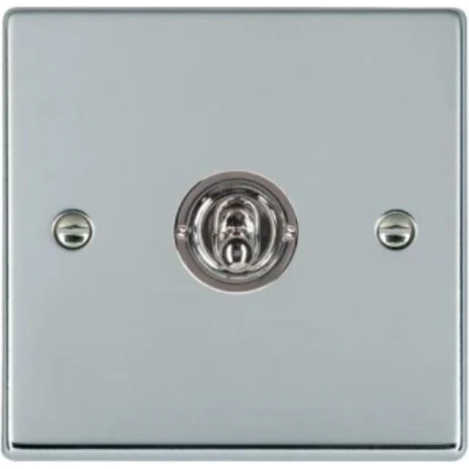 Switch Dolly 1 Gang 2 Way 10A 88X88mm Bright Chrome