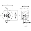 Stop End Ex-Evsg 20 Atex M20 Black Polyamide IP66 IP68 (5 Bar