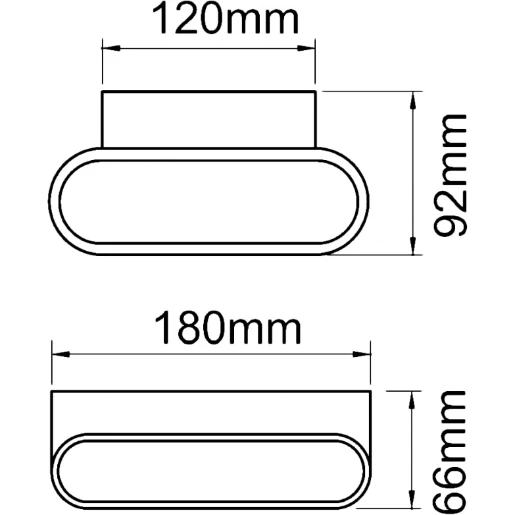 Wall Light Small 3000K LED 5W White