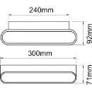 Wall Light Large 3000K LED 2X5W White