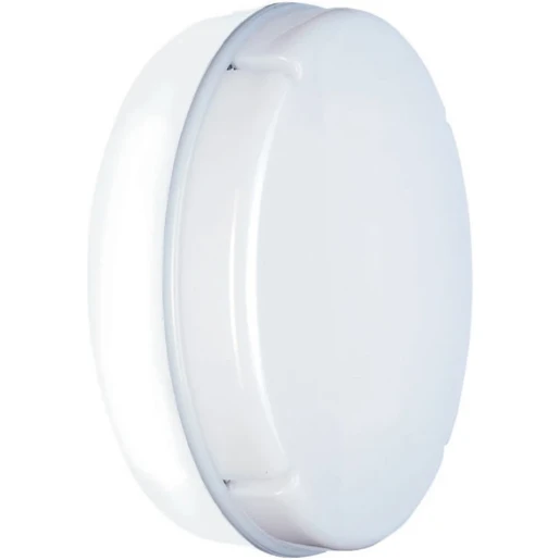 Luminaire Round Wall/Ceiling LED IP65 286mm White/Opal Polycarbonate