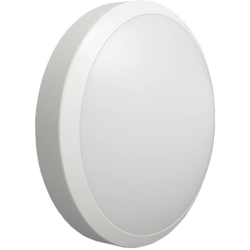 Luminaire Round Wall/Ceiling LED IP54 330mm White/Opal Polycarbonate