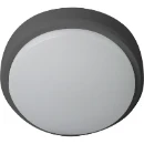 OHIO 12W IP54 CIRCULAR BULKHEAD, 3000K, c/w WHITE and BLACK