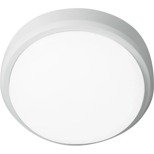 OHIO 12W IP54 CIRCULAR BULKHEAD, 3000K, c/w WHITE and BLACK