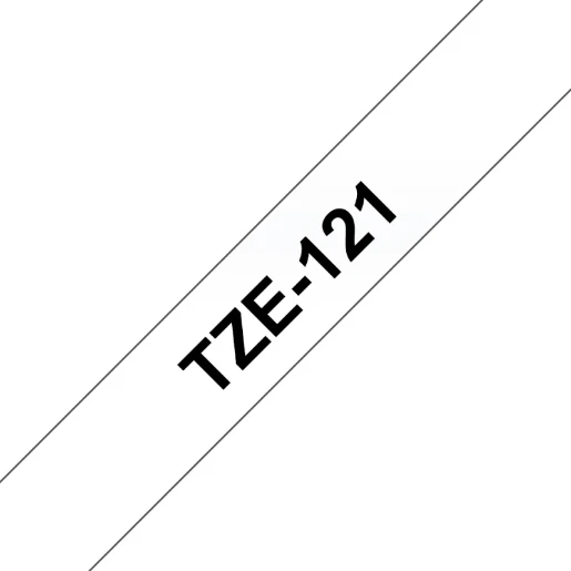 Tape Labelling Tze Laminated 9mmx8M Black On Clear