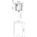 Groundlight Recessed LED 3000K IP67 10W 600lm Stainless Steel Aisi316L