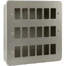 Front Plate 18 Gang Back Box - No Knockouts Metalclad