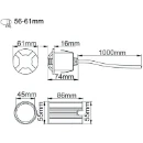 Luminaire Wall/Ground Four Way LED 3000K 3W Stainless Steel