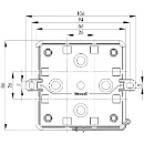 Junction Box Ka012/Empty IP55 86X86X41mm Grey Polypropylene