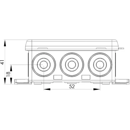 Junction Box Ka012/Empty IP55 86X86X41mm Grey Polypropylene