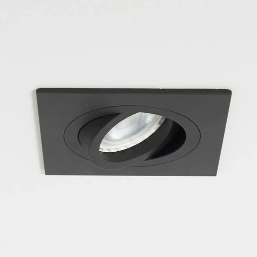 Plate Single IP20 Black for Qr Pro GU10 and LED