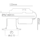 Downlight H2 Pro 550 Emergency LED 70° 580lm 4000K
