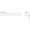Batten Single Standard 28W 5Ft 1566X85X75mm Polycarbonate 4000K